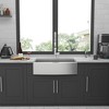 33 Brushed Nickel Farmhouse Sink - 33 Inch Kitchen Sink Stainless Steel 16 gauge Apron Front Kitchen Sink - 3 of 4