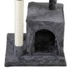 FURNIinspire Pet Crates and Houses, Cat Tree with Cat Condo ,  Cat House with Padded Plush Perch, Gray, 21.7"*17.3"*33.1" - 4 of 4
