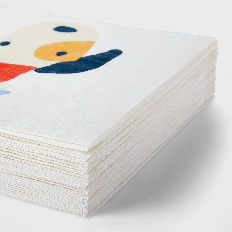 20ct Dog Print Paper Napkins White - Spritz&#8482;, 3 of 10