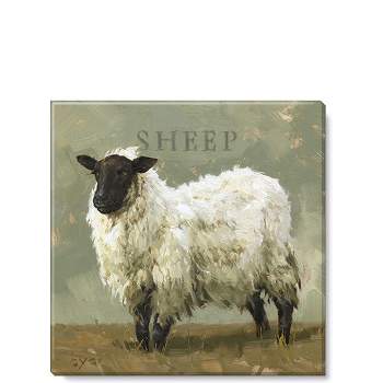 Sullivans Darren Gygi Pasture Sheep Canvas, Museum Quality Giclee Print, Gallery Wrapped, Handcrafted in USA