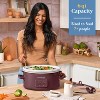 Crock-Pot 6qt Cook & Carry Programmable Slow Cooker Ceramic Lambrusco Red: 3 Settings, Dishwasher-Safe Parts, 210W - 4 of 4