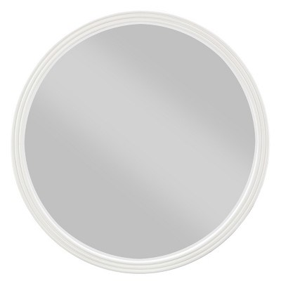 GlasFlength Decorative Wall Mirrors Wall Art Wall Mirror Classic Mirror Decorative Circle Mirror Vanity Mirror for Bathroom, Gray, 2"*35"*35"