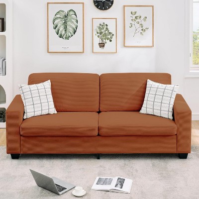 Modern Oversized Corduroy Sofa - Comfy Cloud Sofa with Washable Cover for Living Room, Bedroom, Office