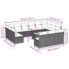 vidaXL Garden Sofa Set Grey - 3 of 4