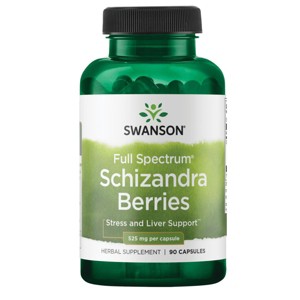 Swanson Herbal Supplements Full Spectrum Schizandra Berries 525 mg 90 Caps. - 1 of 2