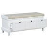 NicBex Storage Bench Modern Wooden Shoe Bench with 3 Drawers and Flip-up Padded Top for Mudroom, Entryway - 4 of 4