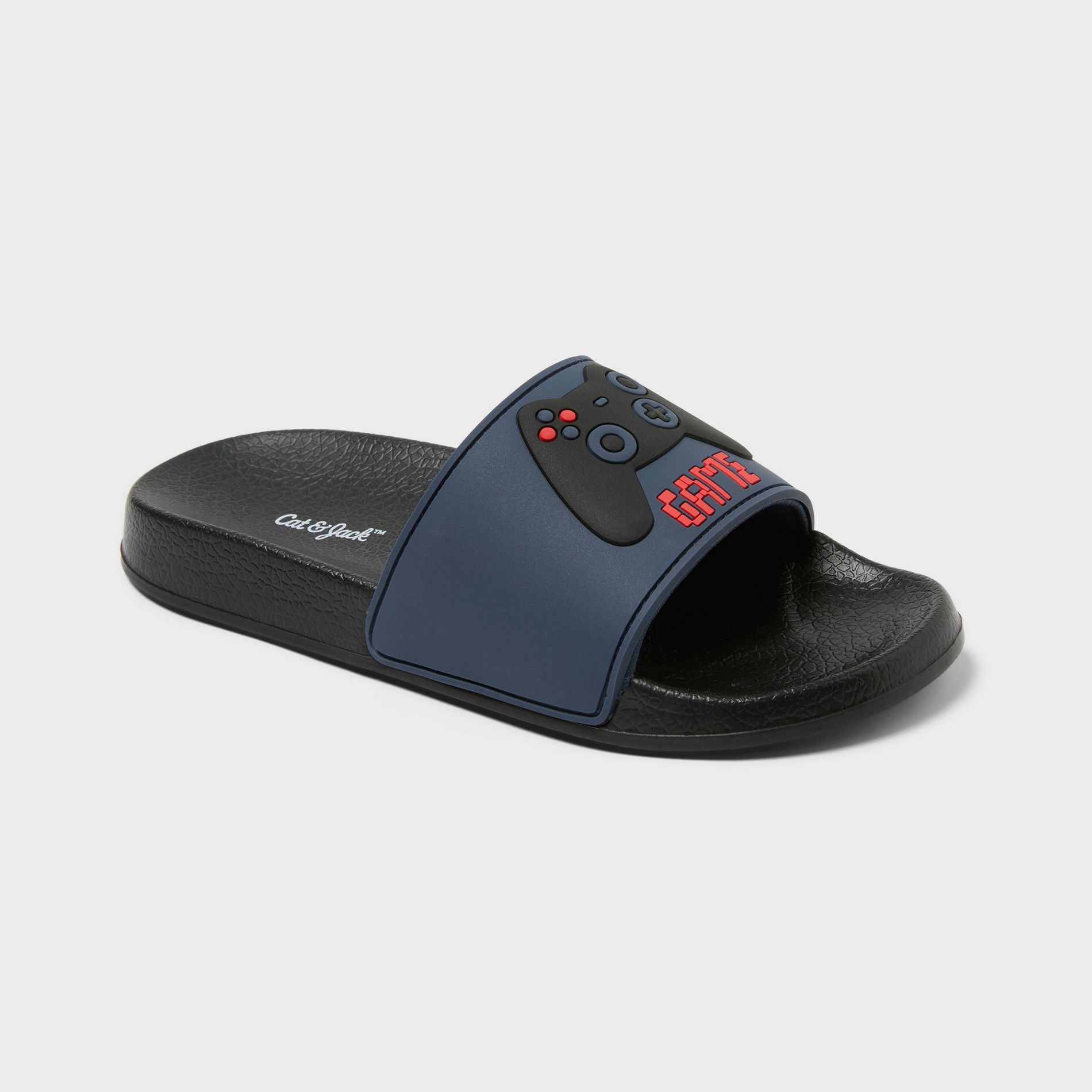 Kids' Devon Game-On Slides - Cat & Jack™ Navy Blue