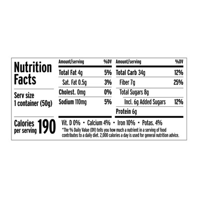 purely elizabeth. Gluten Free Mixed Berry Prebiotic Fiber Oatmeal Cup - 2oz