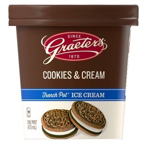 Graeter's Cookies & Cream Ice Cream - 16oz - 1 of 4