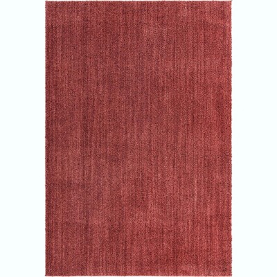 Pomegranate Red 10' x 14' Shag Synthetic Area Rug