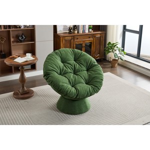 NicBex Oversized Papasan Chair Swivel Accent Chair with 360 Degree Swivel Barrel Chair for Living Room, Bedroom - 1 of 4