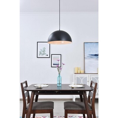 Modern Black and White Iron Pendant Light