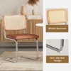 PAGED Rattan Dining Chairs Set of 2, Cantilevered Design Dining Room Chairs, Kitchen Side Chairs with Thickness Aluminum Legs for Kitchen - 2 of 4