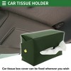 Unique Bargains Universal Car Tissue Holder Napkin Box Car Backseat Extra Large Tissue Organization Faux Leather - 2 of 4