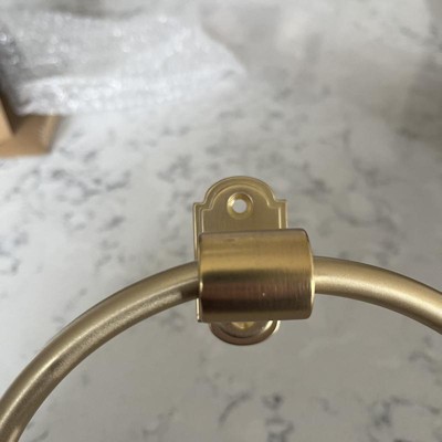 Classic Metal Towel Ring Brass Finish - Hearth & Hand™ With Magnolia :  Target