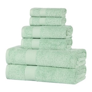 Modern Solid Classic Luxury Egyptian Cotton Towel Set by Blue Nile Mills - 1 of 4