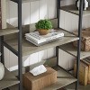 KTMBDW Triple Column 5 Tier Bookshelf, Bookcase with 14 Open Display Shelves, Industrial Bookshelves for Bedroom, Living Room and Home Office - 3 of 4
