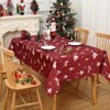 Christmas Tablecloth, Rectangular Fabric Table Cloth, Water-Resistant & Wrinkle Free Xmas Table Cover for Kitchen Dining Room - 2 of 4