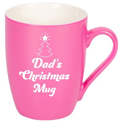 Elanze Designs Dad's Christmas Mug Princess Pink 10 ounce New Bone China Coffee Cup Mug