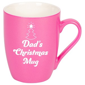 Elanze Designs Dad's Christmas Mug Princess Pink 10 ounce New Bone China Coffee Cup Mug - 1 of 4