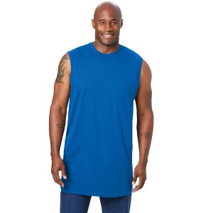 KingSize Shrink-Less Longer-Length Lightweight Muscle Pocket Tee - 1 of 4
