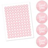 Big Dot of Happiness Pink Elegantly Simple - Guest Party Favors Round Candy Sticker Favors - Labels Fits Chocolate Candy (1 sheet of 108) - 2 of 4