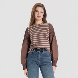 Women's Puff Long Sleeve Blouse - Universal Thread™ - 1 of 4