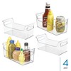 iDesign Condiment Organizer for Fridge - Set of 4 - Clear, USA Made - 3 of 4