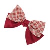 Unique Bargains Plaid Bow Hair Barrettes 1 Pc - 4 of 4