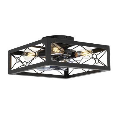Airsurfer 16-Inch Black Hugger Ceiling Fans with Remote