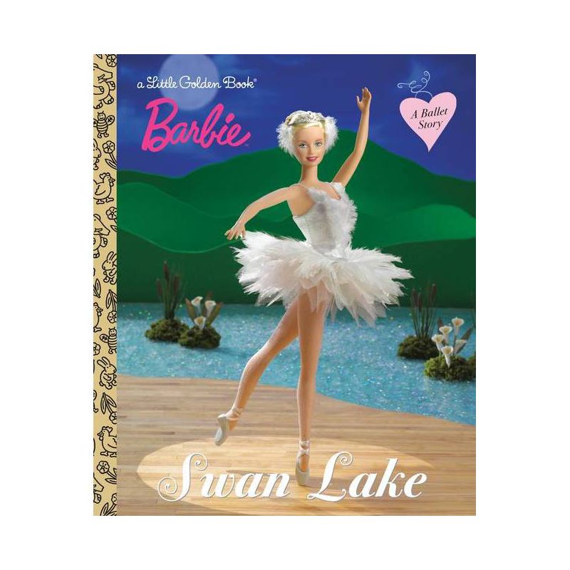 Barbie Swan Lake (Barbie) - (Little Golden Book) by  Golden Books (Hardcover), 1 of 2