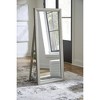 Signature Design by Ashley Evesen Floor Standing Mirror with Storage - 3 Shelves, LED Light with Touch Control - 2 of 4