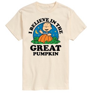 Men's - Peanuts - I Believe In The Great Pumpkin Short Sleeve Graphic T-Shirt - 1 of 4