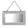 Cheung's Alma Galvanized Framed Hanging Mirror - 2 of 4