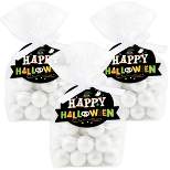 Big Dot of Happiness Jack-O'-Lantern Halloween - Kids Halloween Party Clear Goodie Favor Bags - Treat Bags With Tags - Set of 12