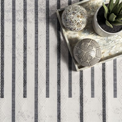 Serene Sunlight Easy-Care Viscose Blend 8' x 10' Area Rug in Beige