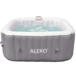 ALEKO Outdoor Portable Inflatable Hot Tub Spa 100 Jets with Cover - 1 of 4