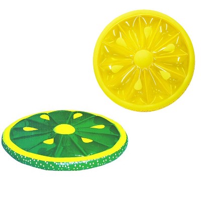 Swimline 60-Inch Inflatable Heavy-Duty Swimming Pool Lemon & Lime Slice Float