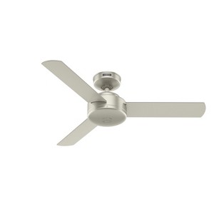 Hunter Fan 44" Presto Ceiling Fan and Wall Control Matte Nickel - 1 of 4