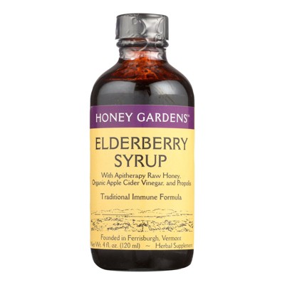 Honey Gardens Immune Syrup Elderberry & Propolis - 4 fl oz