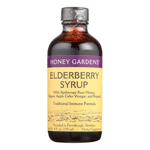 Honey Gardens Immune Syrup Elderberry & Propolis - 4 fl oz - 1 of 3