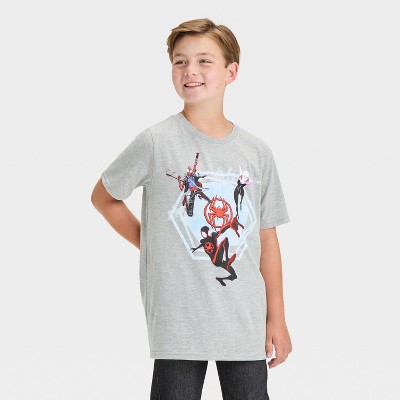 Boys' Spider-Man Short Sleeve Graphic T-Shirt - Heather Gray