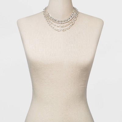 Silver Link Necklace : Target Silver Link Necklace : Target