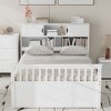 KIGFTSOD Captain Platform Bed Frame with Storage Bookcases and Shelves,Four Drawers - 3 of 4