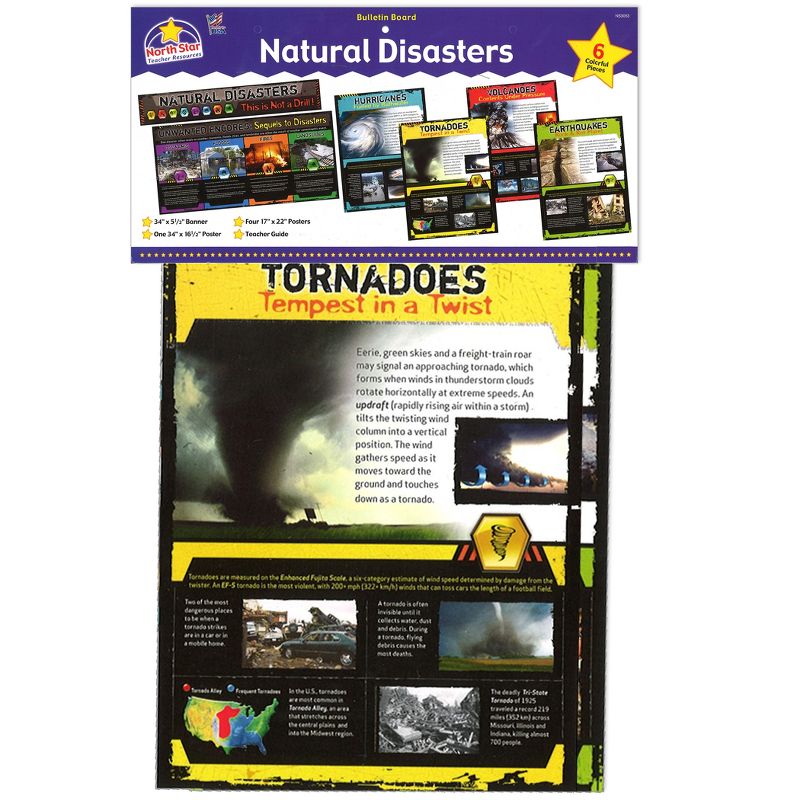 North Star Teacher Resources Natural Disasters Bulletin Board Set, Set of 6, 1 of 4
