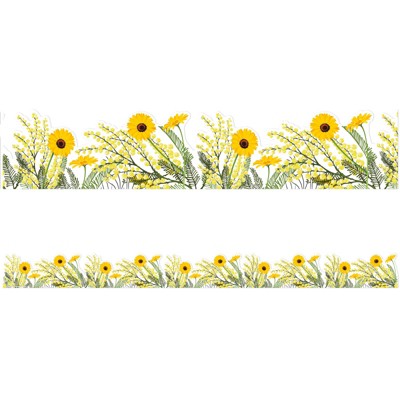Eureka The Hive Floral Extra Wide Deco Trim, 37 Feet (Pack of 6)