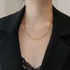 Attop 14K Gold Plated Paperclip Chain Necklace - 2 of 4