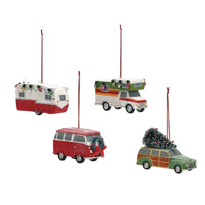 DEMDACO Camper Ornaments - 4 Assorted One Size - Multi