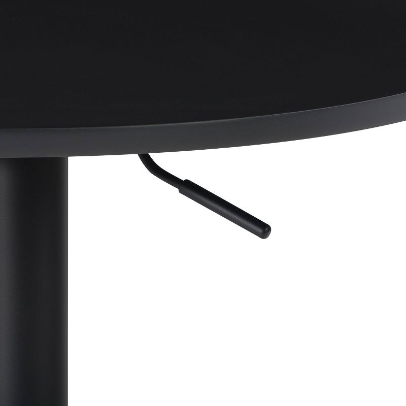 Round Adjustable Pedestal Dining Table Dark Black - CorLiving, 5 of 8