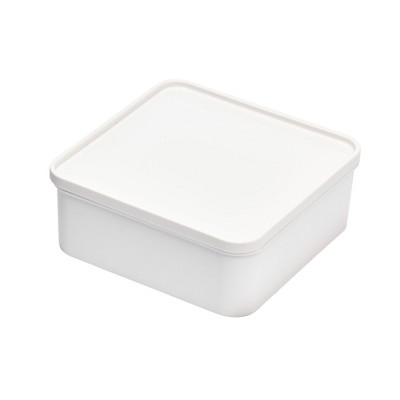 iDesign Food Storage Container with Divider and Airtight Lid - White